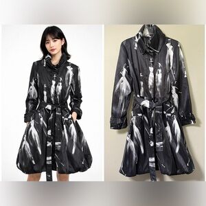 SAMUEL DONG BUBBLE COAT DRESS Avant Garde Contemporary Chic Art to Wear Large